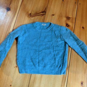 Acne Studios Rakel angora blend sweater - blue, s